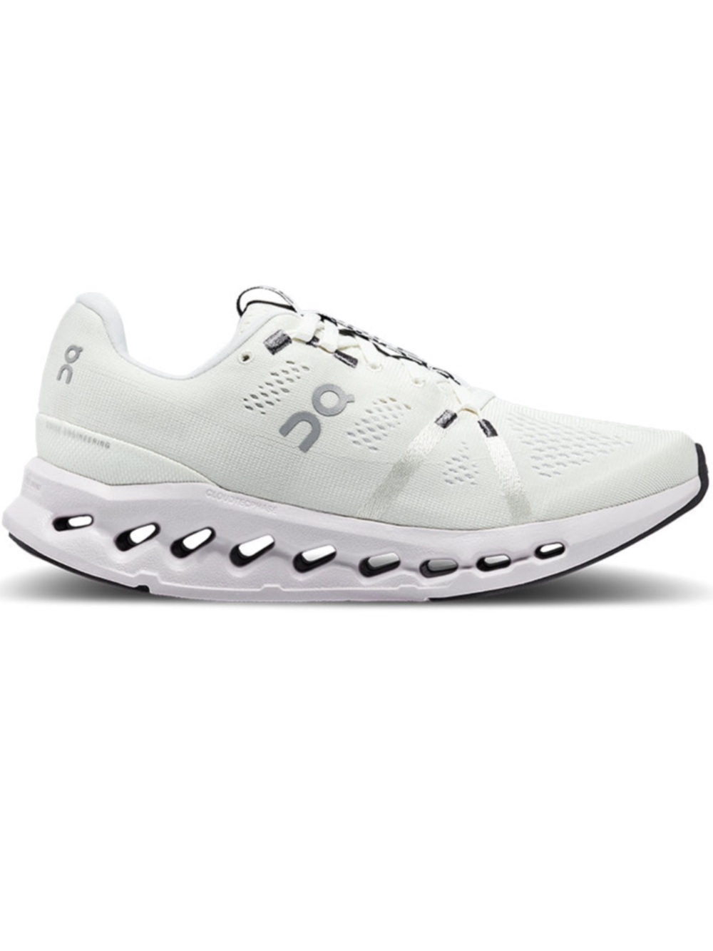 ON CLOUD Running CLOUDSURFER Women's Running Shoe White Frost Size 7.5